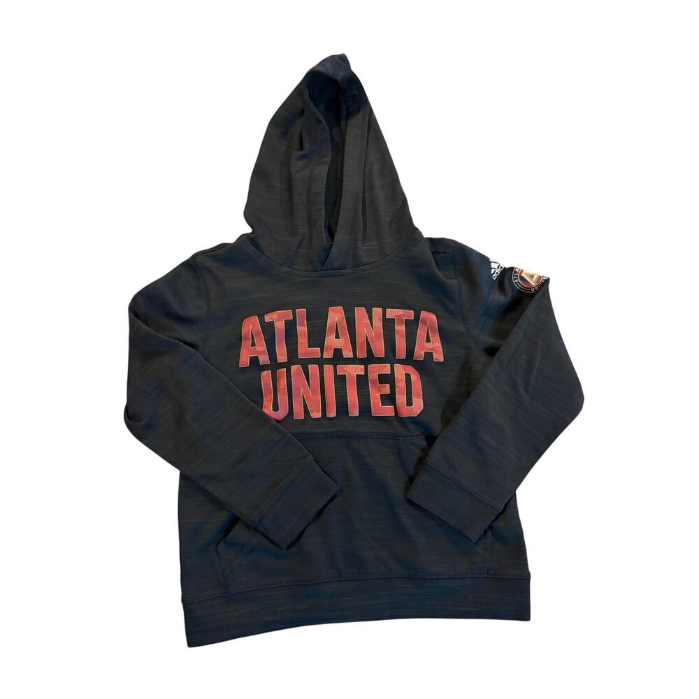 Adidas Kids Atlanta United FC Hoodie Youth Soccer‎ Black Red Pre-Owned